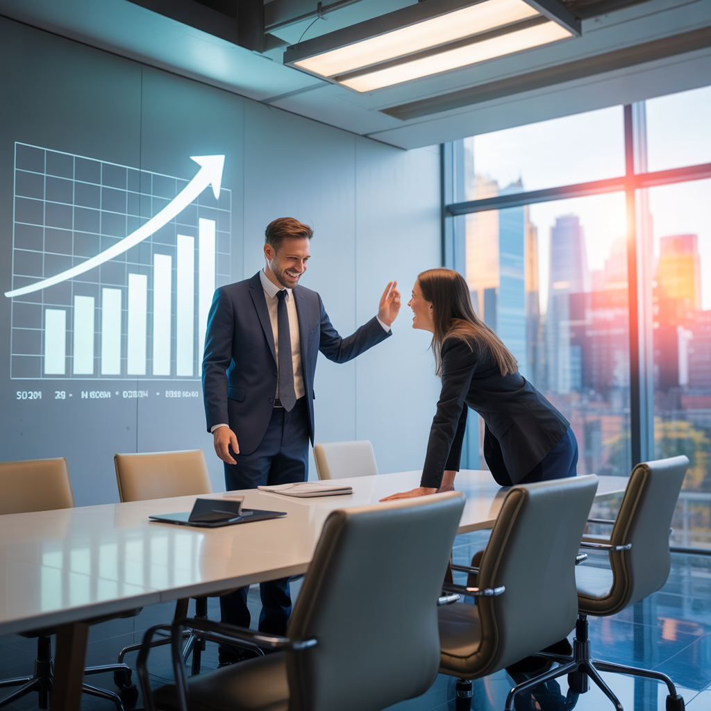 Présentation de résultats à un client