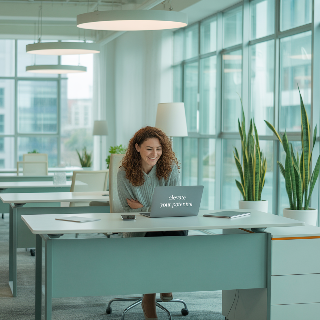 Espace de travail moderne et collaboratif